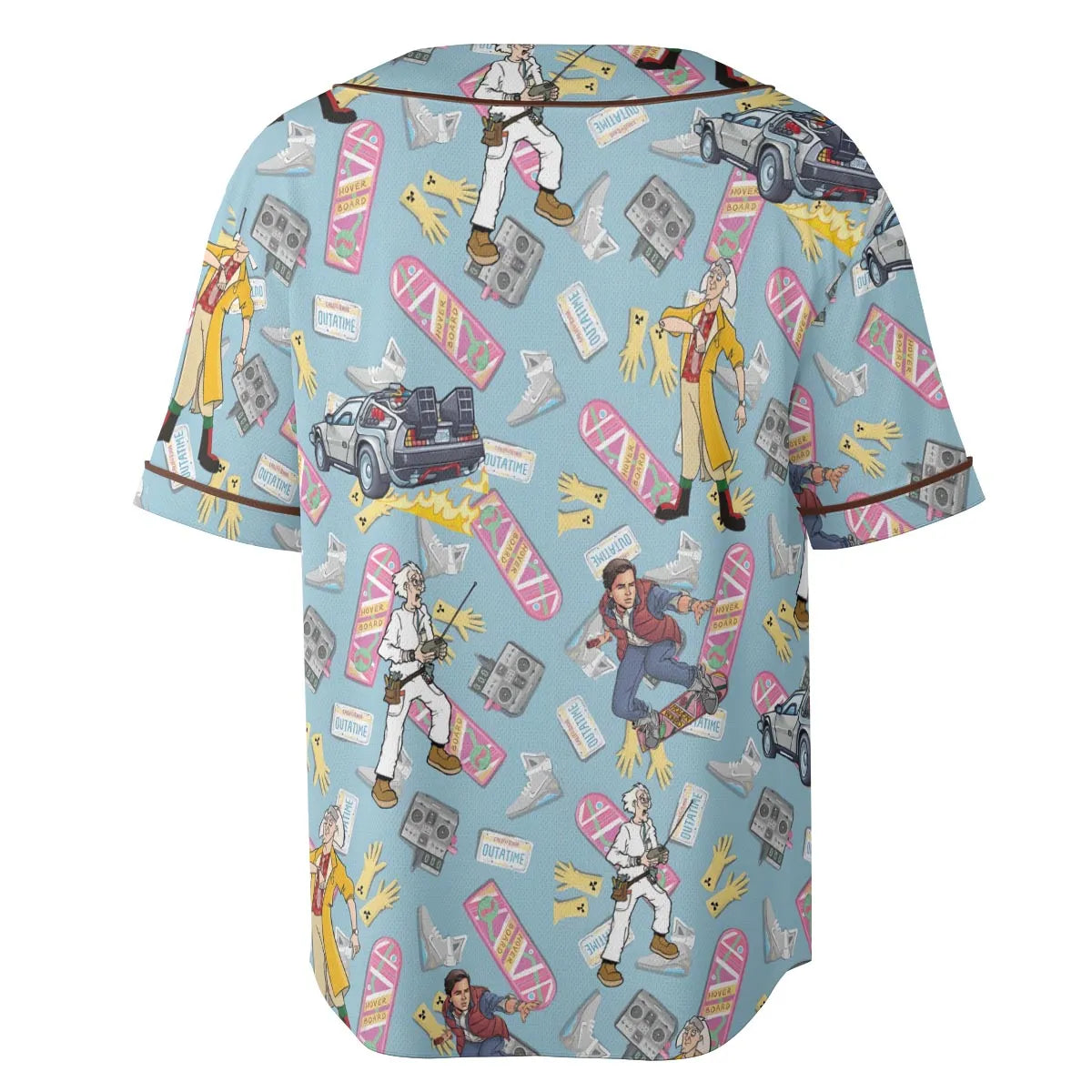 Marty McFly Dr. Emmett Brown Back To The Future Unisex Baseball Jersey