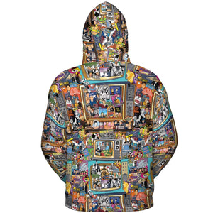 Timeless Memories of TV All-over Print Hoodie