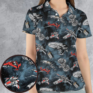 Ultimate Space Fleet AOP Men/Women Polo Shirt