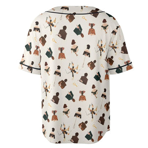 Clue The Movie Characters Pattern Unisex Baseball Jersey