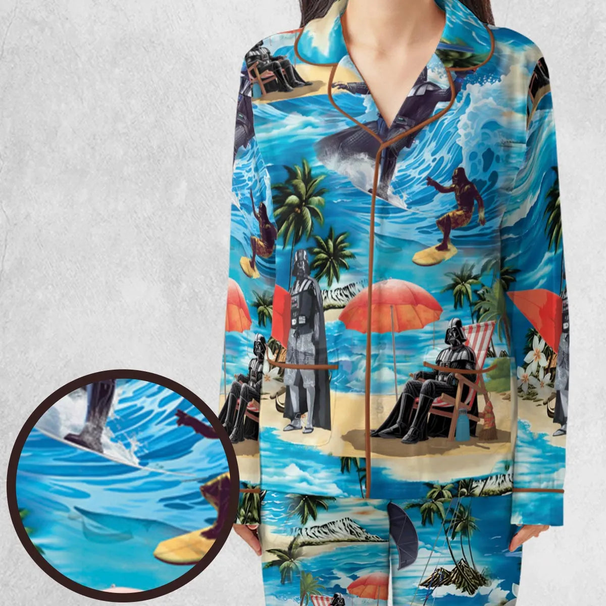 Darth Vader Surfing Pajamas Set