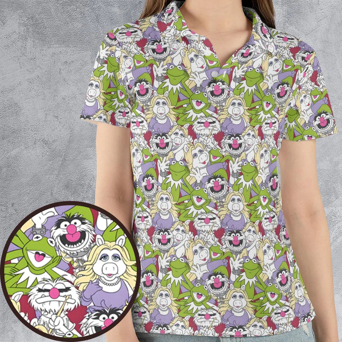 Muppet Mania The Muppets AOP Men/Women Polo Shirt