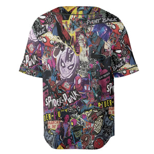 Spider-Punk Get Punked Across Spider-Verse Unisex Baseball Jersey