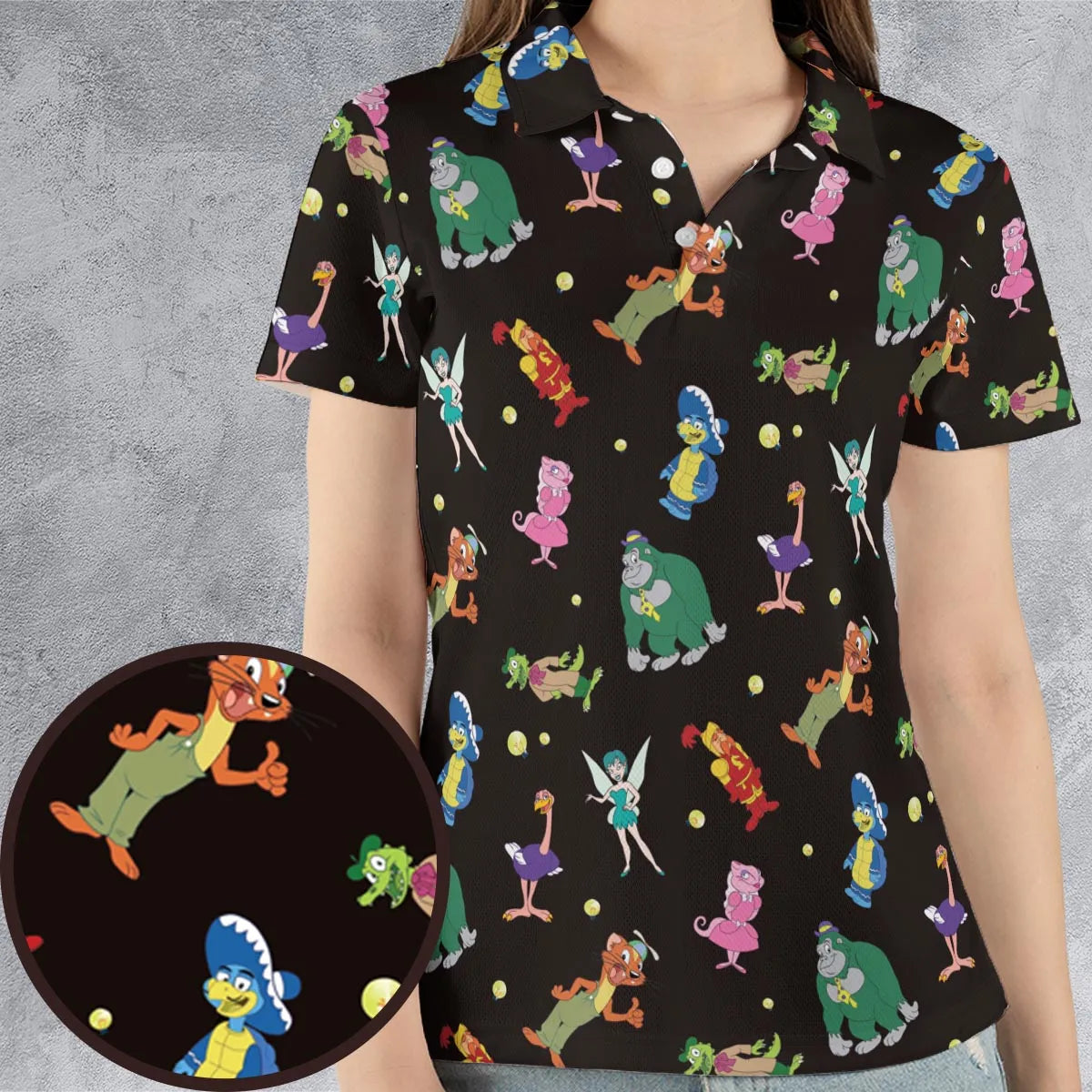 Willy's Vintage Charracters AOP Men/Women Polo Shirt