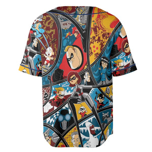 The Incredibles cartoon Unisex Baseball Jersey