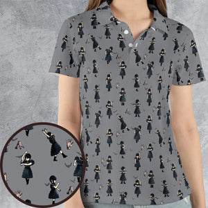 Wednesday Dance Pattern AOP Men/Women Polo Shirt
