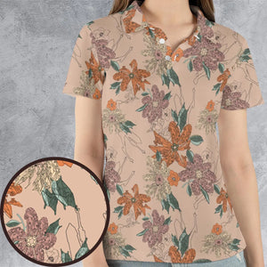 Star Wars Ships Floral Pattern AOP Men/Women Polo Shirt