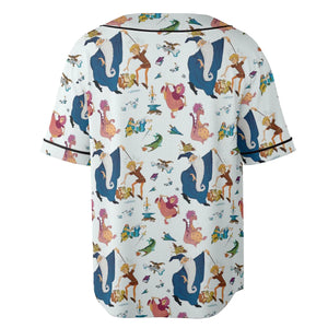 Sword in the Stone Pattern Unisex Baseball Jersey
