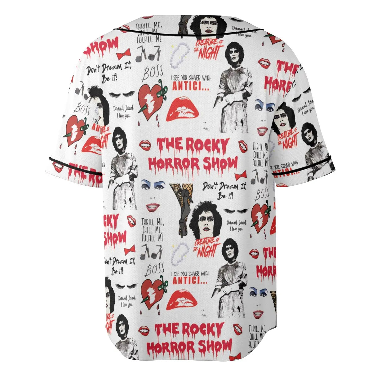 The Rocky Horror Picture Show Pattern Unisex Baseball Jersey