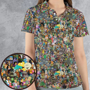 Futurama Characters AOP Men/Women Polo Shirt