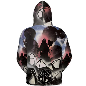 How I Roll DnD All-over Print Hoodie