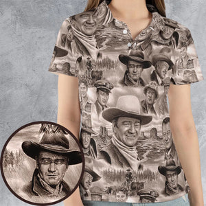 Of these Wayne Westerns AOP Men/Women Polo Shirt