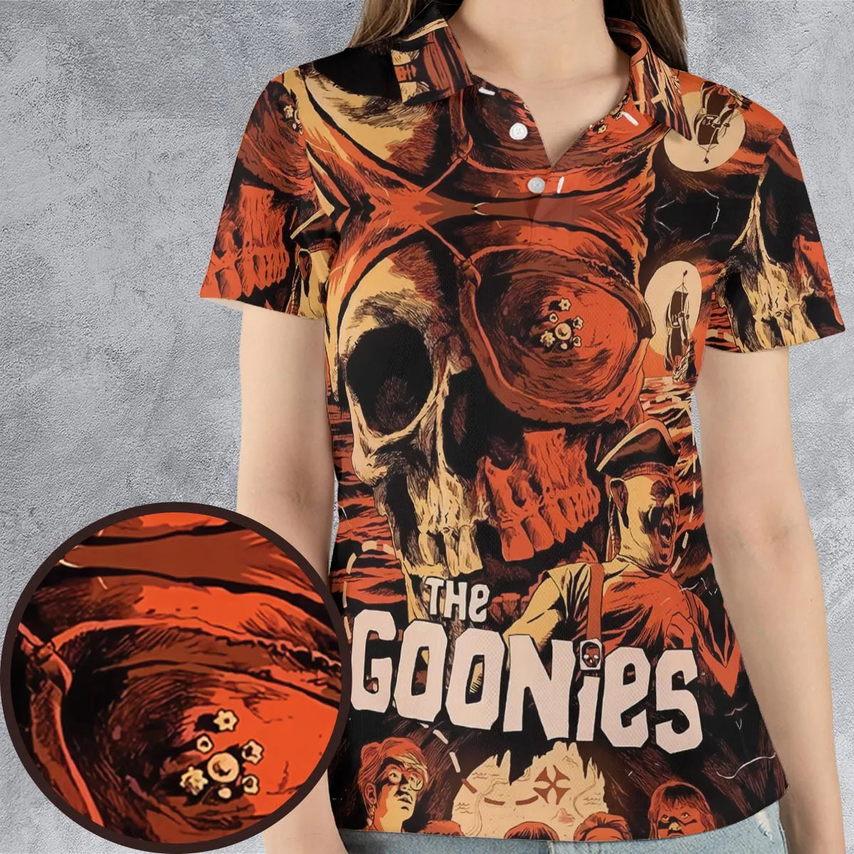 The Goonies Pattern AOP Men/Women Polo Shirt