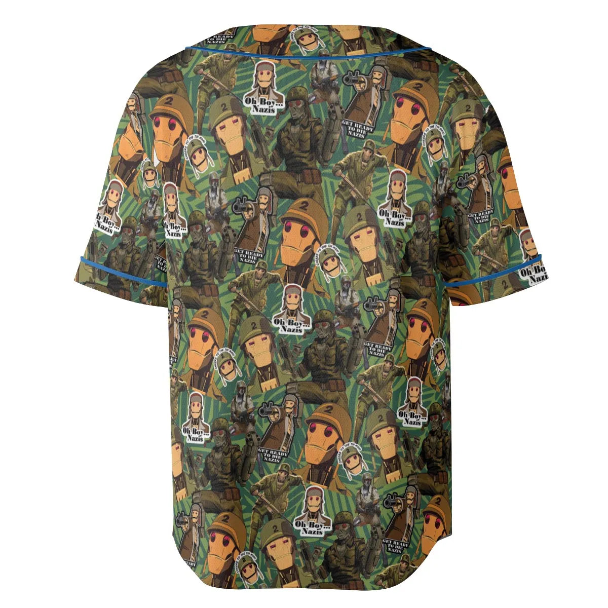 GI Robot Creature Commandos Unisex Baseball Jersey