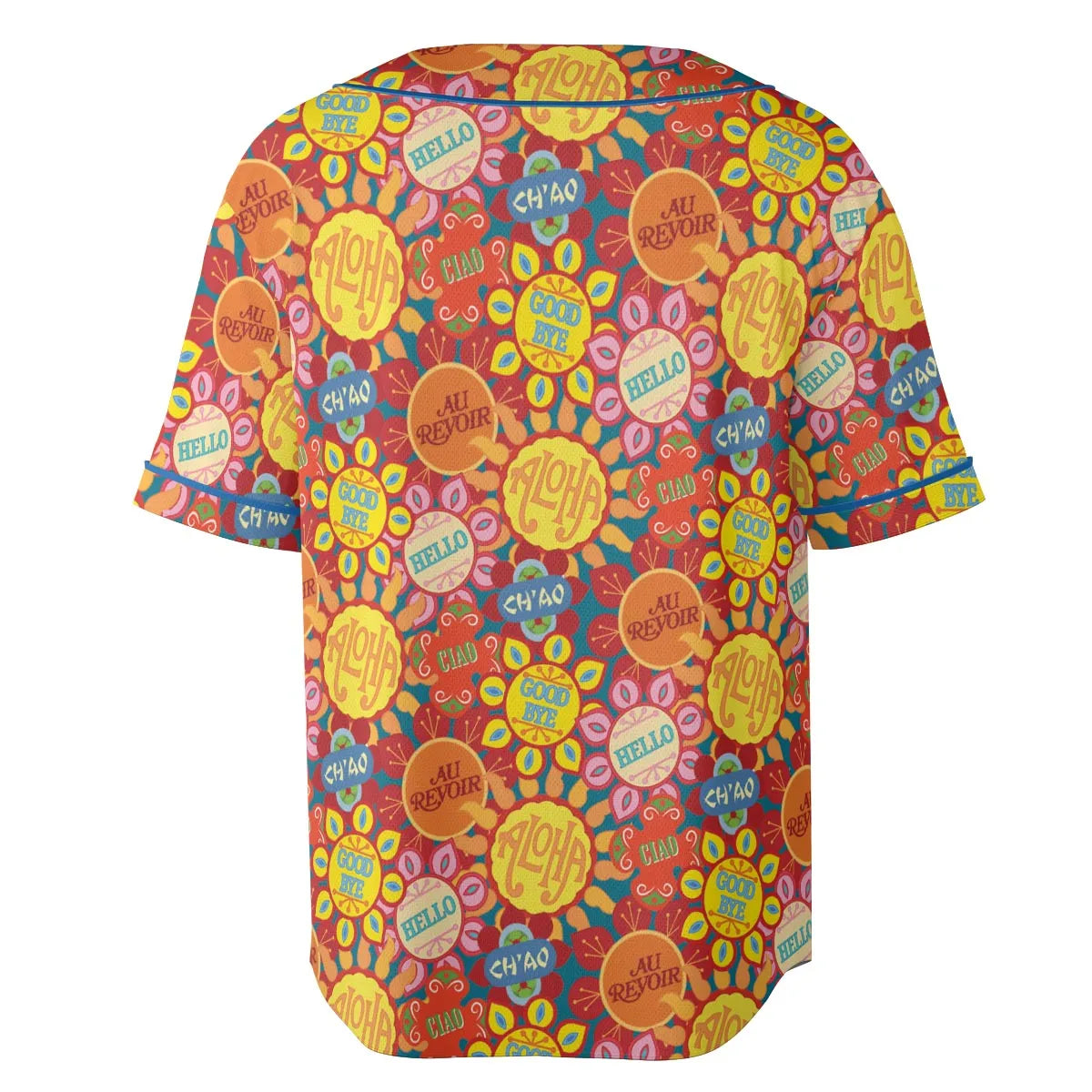 It's a Small World Flowers Unisex Baseball Jersey