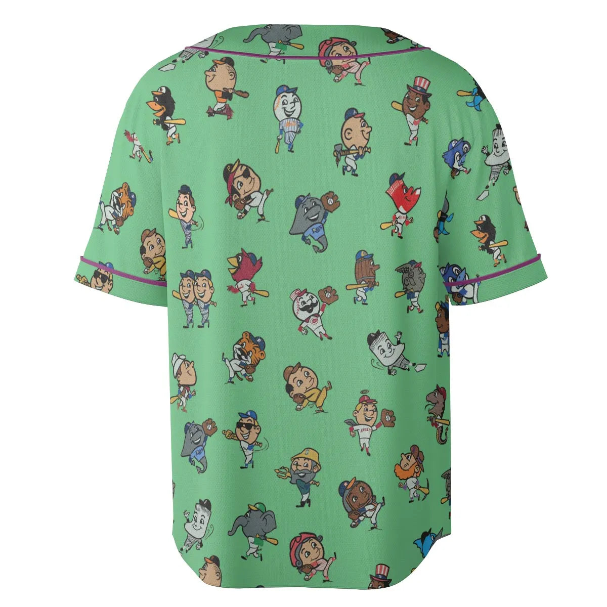 Baseball Mascot Pattern Unisex Baseball Jersey