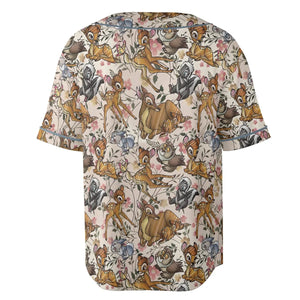 Little Wild Bambi Unisex Baseball Jersey