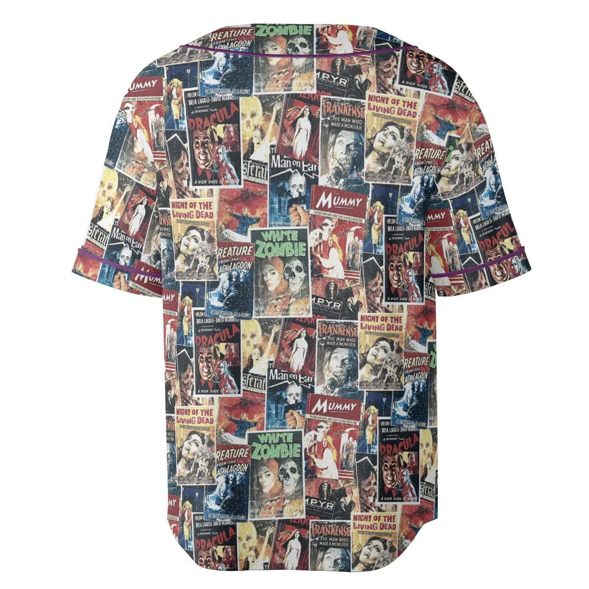 Pioneering '50s Classics Monster Hammer Horror Films Unisex Baseball Jersey