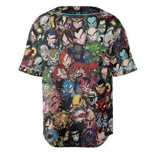 DC Villains Chibi Unisex Baseball Jersey