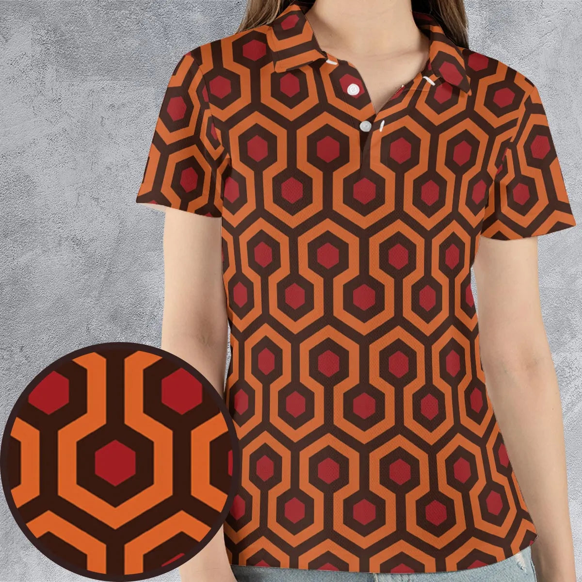 The Overlook Pattern The Shining AOP Men/Women Polo Shirt