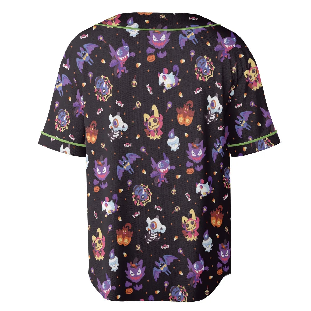 Trick or Treat Poke'ween Pokemon Unisex Baseball Jersey