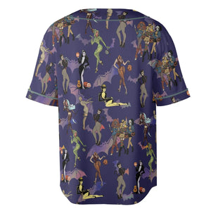 Horror Pin Up Girls Unisex Baseball Jersey
