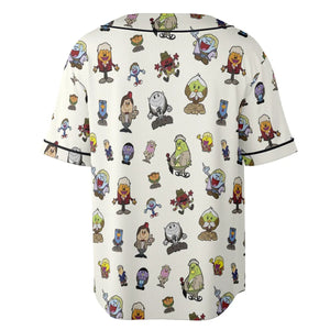 Doctor Who and Mr Men Pattern Unisex Baseball Jersey