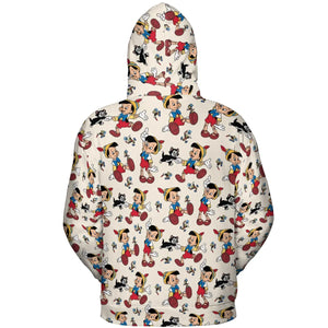 Whimsy Wear Pinocchio All-over Print Hoodie