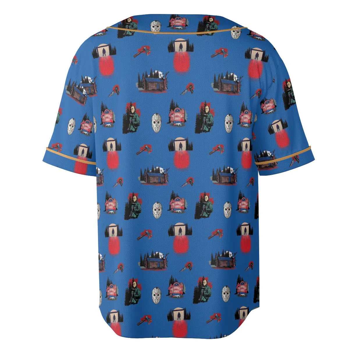 Jason Vorhees Camp Crystal Lake Halloween Unisex Baseball Jersey