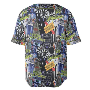 I Myself Am Strange Unusual Beetlejuice Unisex Baseball Jersey