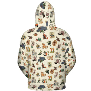 Nostalgia Terrytoons Characters All-over Print Hoodie