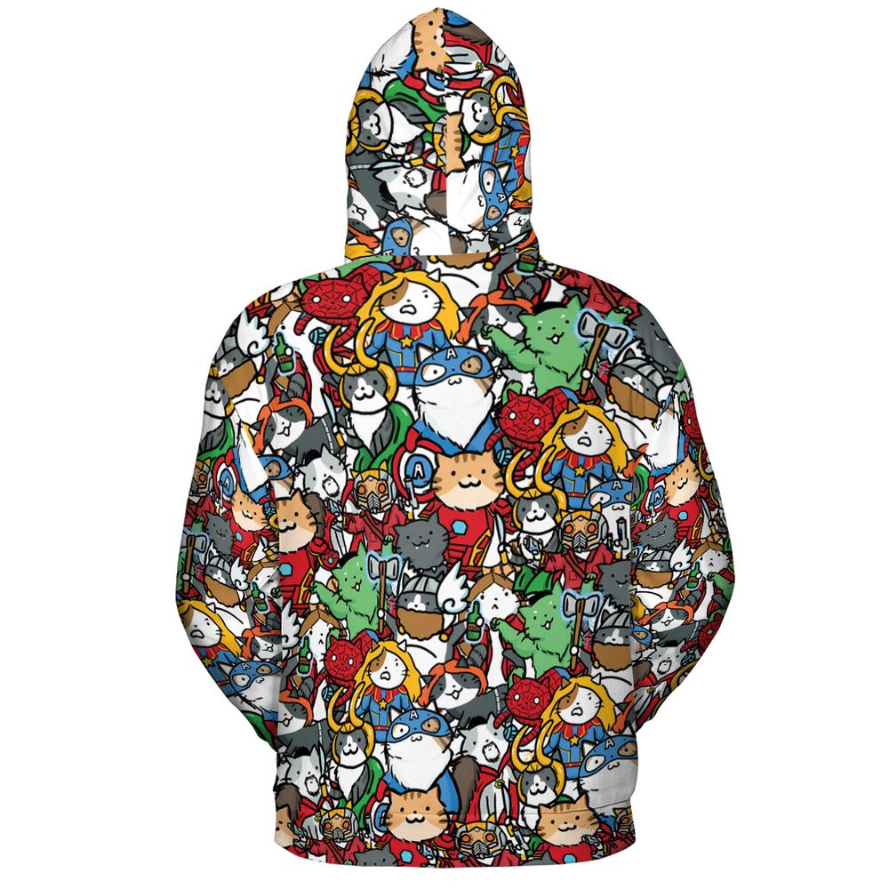 All-over Print Hoodie - FKQJB1JX -  - 4