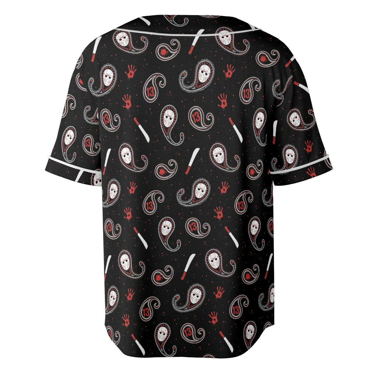 Jason Voorhees Friday The 13th Pattern Unisex Baseball Jersey