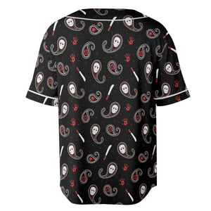 Jason Voorhees Friday The 13th Pattern Unisex Baseball Jersey