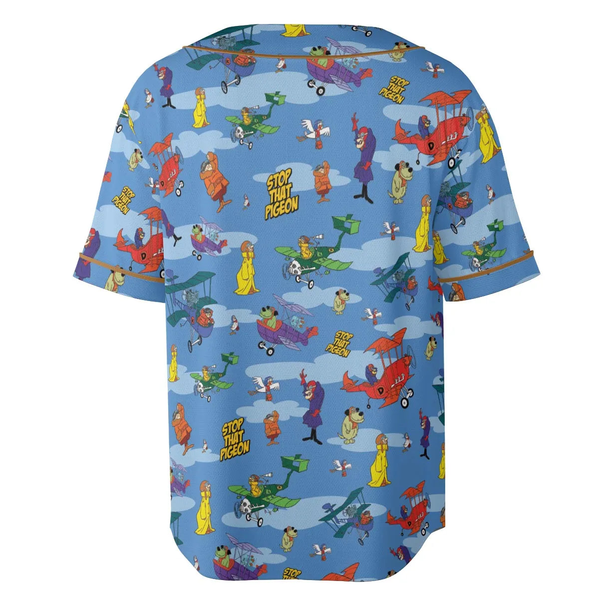 Stop That Pigeon Dastardly and Muttley in Their Flying Machines Unisex Baseball Jersey