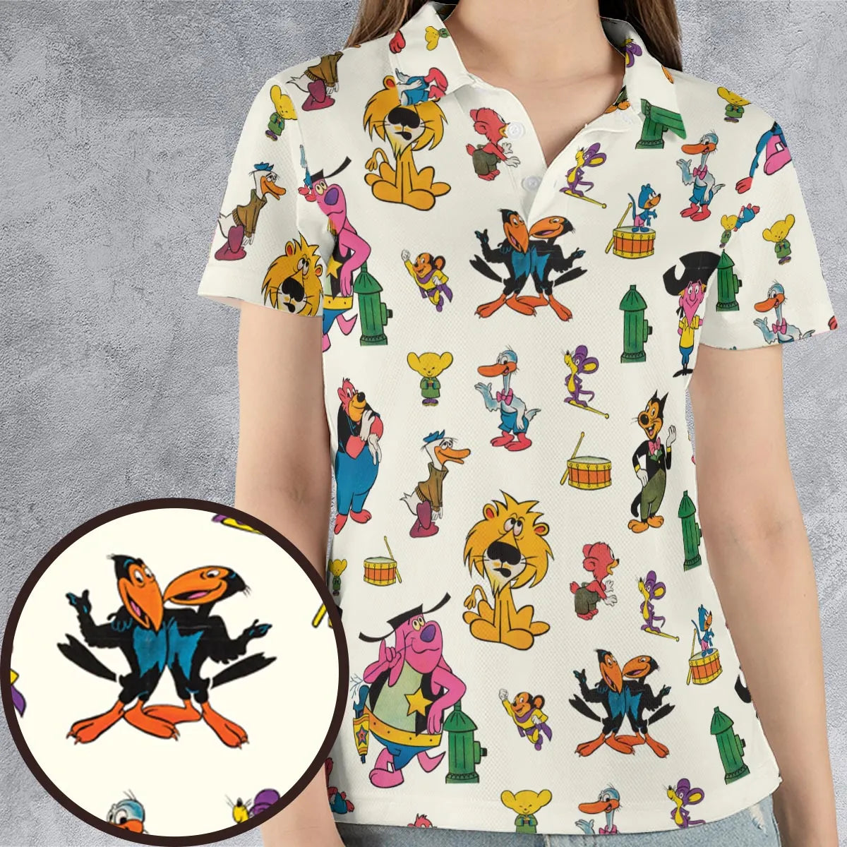 Terrytoons Characters AOP Men/Women Polo Shirt