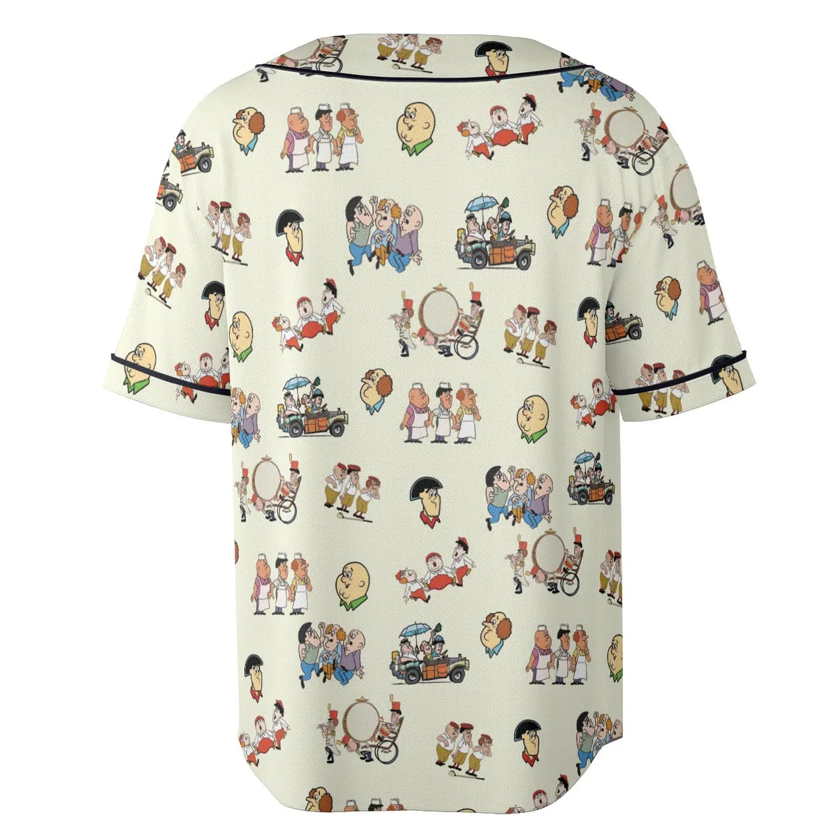 Three Stooges Cartoon 1965 Unisex Baseball Jersey