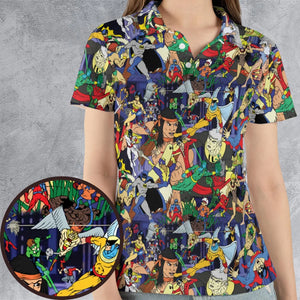 Super TV Heroes HB AOP Men/Women Polo Shirt