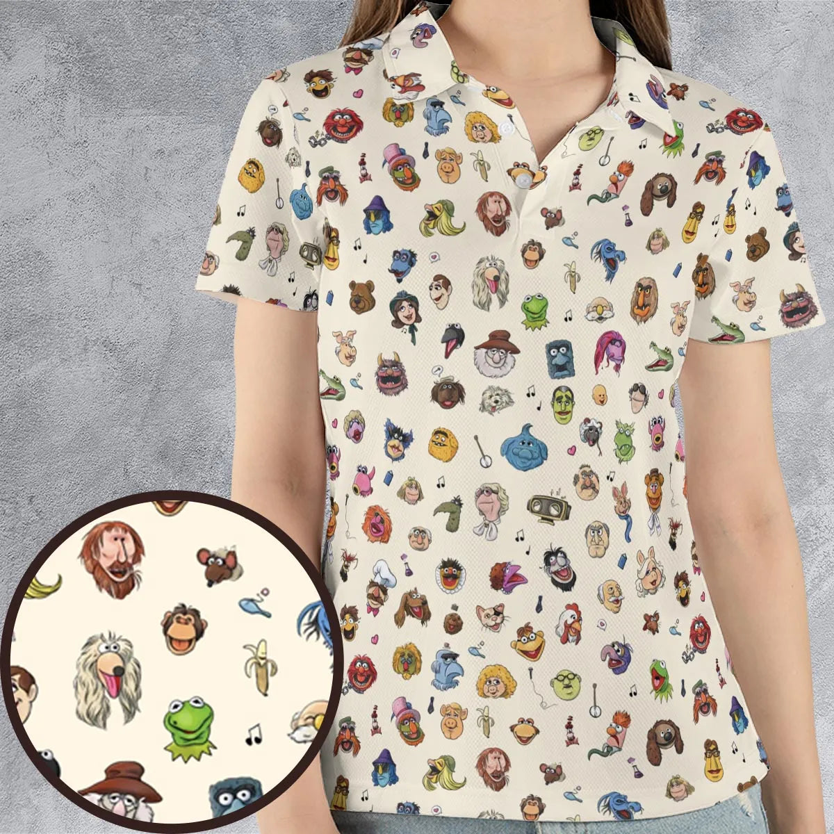 The Muppets Characters AOP Men/Women Polo Shirt