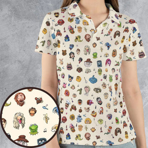 The Muppets Characters AOP Men/Women Polo Shirt