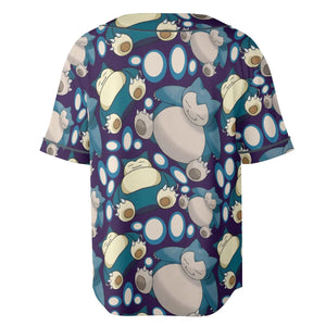 Snorlax Pokemon Unisex Baseball Jersey