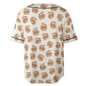 Kitten Nuggets Pattern Unisex Baseball Jersey