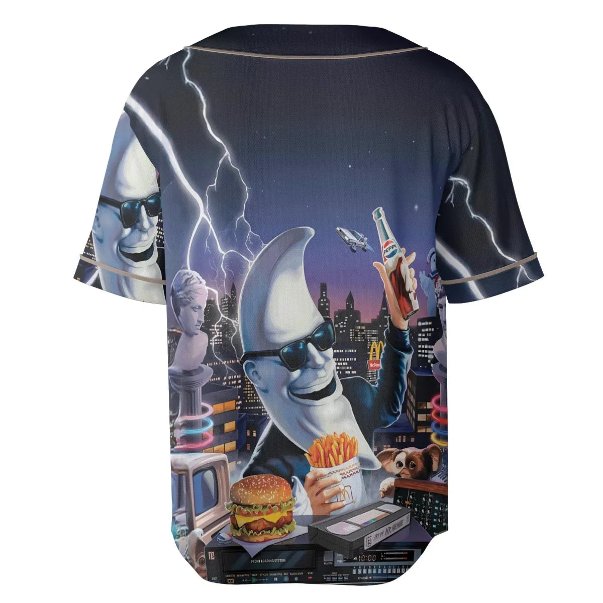 Retro Moon Mac Tonight Unisex Baseball Jersey