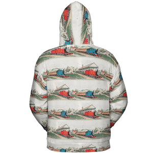 Vintage Thomas & James All-over Print Hoodie