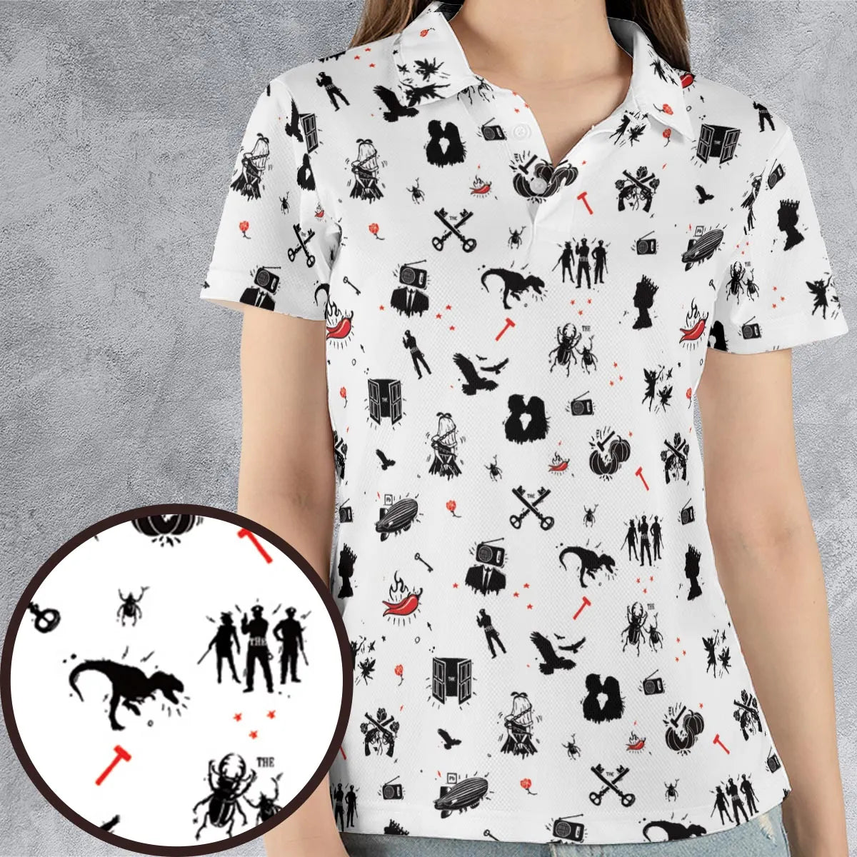 Legandary Bands Mashup AOP Men/Women Polo Shirt