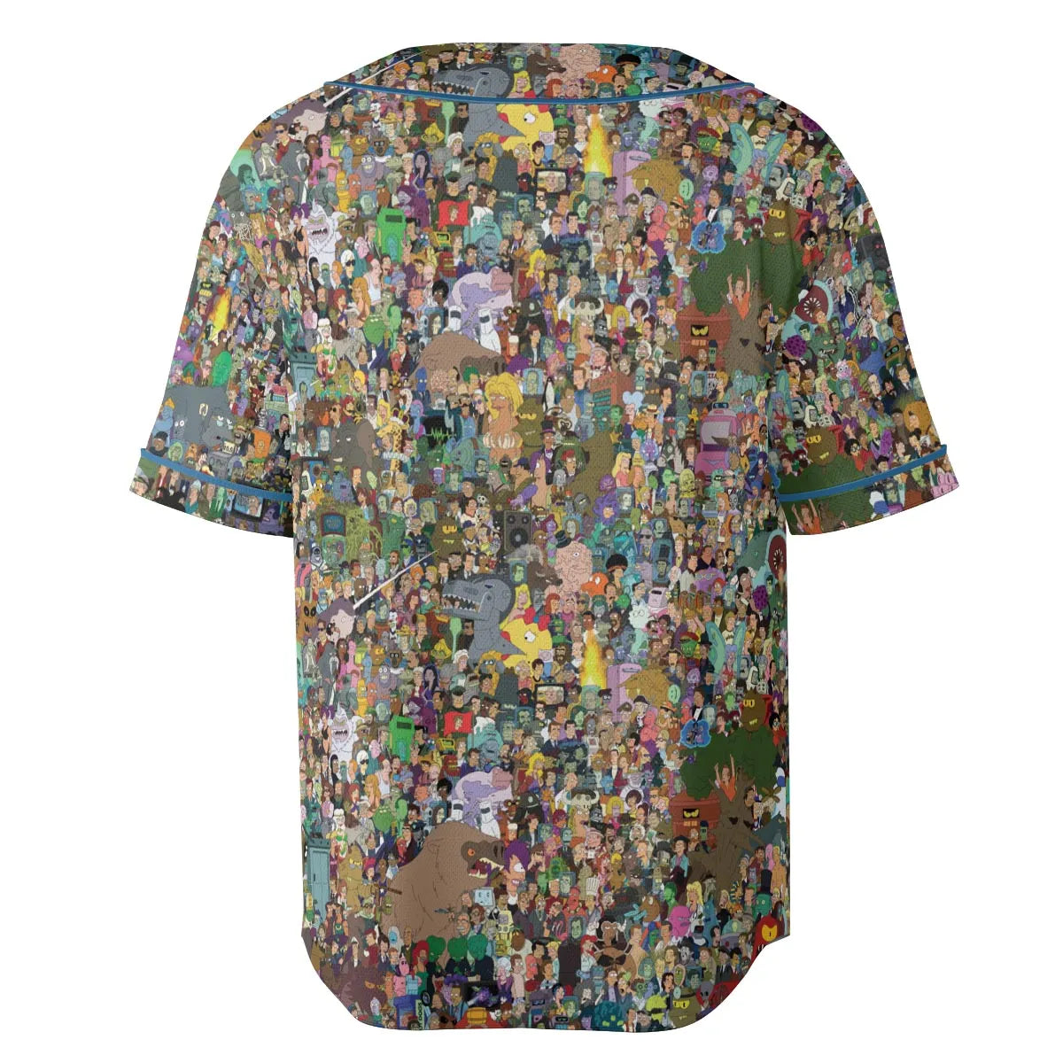Futurama Characters Unisex Baseball Jersey