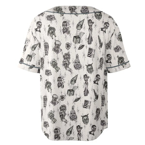 The Twilight Zone Characters Pattern Unisex Baseball Jersey