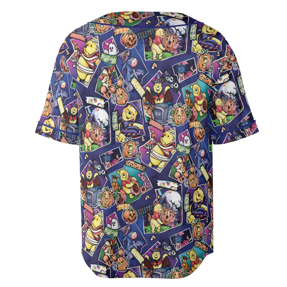 Pooh Bear Halloween Unisex Baseball Jersey
