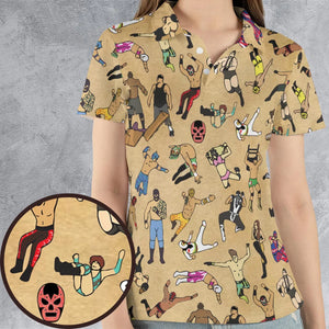 Lucha Undergound AOP Men/Women Polo Shirt
