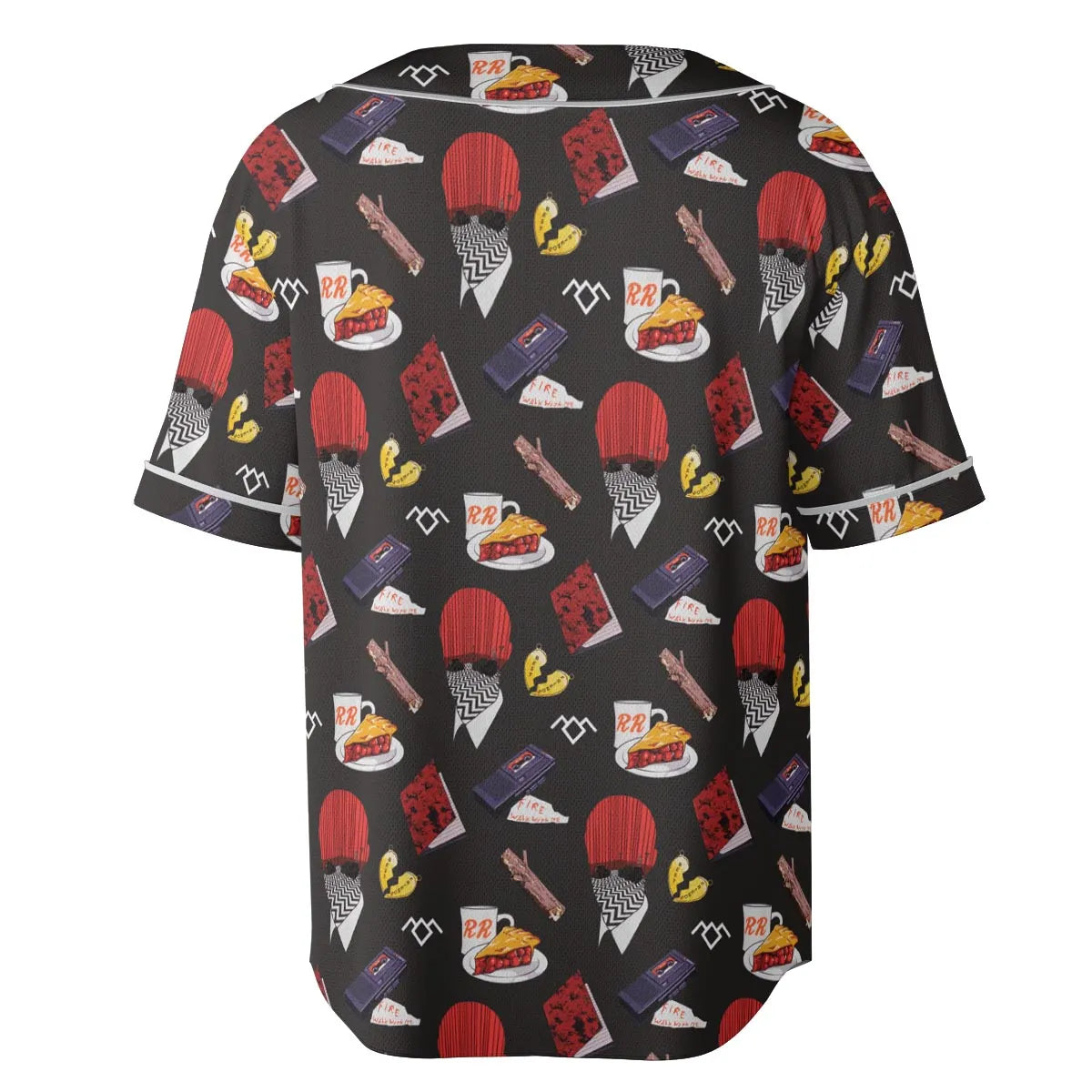 Twin Peaks Pattern Unisex Baseball Jersey